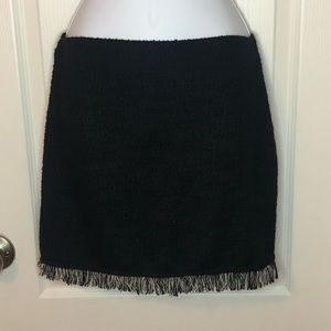 Fringed Mini Skirt